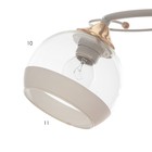 Люстра "Анава" 3хE27 40Вт белый 48х48х25,5 см BayerLux - фото 35195140