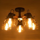 Люстра "Элихан" 5хE27 40Вт коричнево-черный 50х20х28 см BayerLux - Фото 3