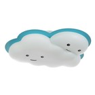 Люстра с ПДУ "Облачко" 1хLED 96Вт 3000-6000К бело-голубой 35х50х8,5 см BayerLux - фото 22059959