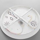 Люстра с ПДУ "Жирафик" 1хLED 96Вт 3000-6000К розовый 47х47х10 см BayerLux - фото 22060008