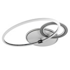 Люстра с ПДУ "Круги" LED 160Вт серо-белый 48х53х8 см - фото 24365596