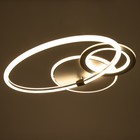 Люстра с ПДУ "Круги" LED 160Вт серо-белый 48х53х8 см - фото 24365599