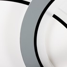 Люстра с ПДУ "Круги" LED 160Вт серо-белый 48х53х8 см - фото 24365600