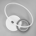 Люстра с ПДУ "Круги" LED 160Вт серо-белый 48х53х8 см - фото 24365602