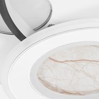 Люстра с ПДУ «Круги»LED 160 Вт чёрно-белый 50.5×46.5×6 см BayerLux - фото 4672294