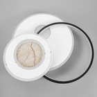 Люстра с ПДУ «Круги»LED 160 Вт чёрно-белый 50.5×46.5×6 см BayerLux - фото 4672296