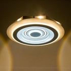 Люстра с ПДУ "Освальд круглый" LED 160Вт чёрно-белый 48,5х48,5х7 см BayerLux - фото 49608289