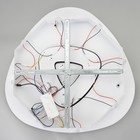 Люстра с ПДУ "Освальд треугольный" LED 160Вт чёрно-белый 47,5х48,5х7 см BayerLux - фото 49195916