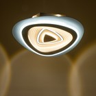 Люстра с ПДУ "Освальд треугольный" LED 160Вт чёрно-белый 47,5х48,5х7 см BayerLux - фото 49195905