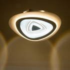 Люстра с ПДУ "Освальд треугольный" LED 160Вт чёрно-белый 47,5х48,5х7 см BayerLux - фото 49195906