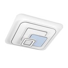 Люстра с ПДУ "Квадраты" LED 160Вт чёрный-белый-голубой 49х49х10 см 9215481