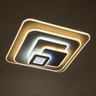 Люстра с ПДУ "Квадраты" LED 160Вт чёрный-белый-голубой 49х49х10 см 9215481