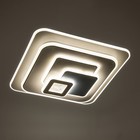 Люстра с ПДУ "Квадраты" LED 160Вт чёрный-белый-голубой 49х49х10 см 9215481