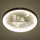 Люстра с ПДУ "Ночной город" LED 160Вт тёмно-синий-белый 48,5х48,5х6,5 см BayerLux 9215483 - фото 14158941