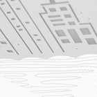Люстра с ПДУ "Ночной город" LED 160Вт тёмно-синий-белый 48,5х48,5х6,5 см BayerLux 9215483 - фото 14158944