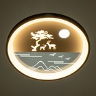 Люстра с ПДУ "Олени" LED 160Вт тёмно-синий-белый 48,5х48,5х6,5 см BayerLux - фото 43996022