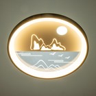 Люстра с ПДУ "Горы" LED 160Вт тёмно-синий-белый 48,5х48,5х6,5 см BayerLux 9215487