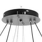 Светильник «Холтер» LED 236 Вт 3000-6000К черный 60×60×9 см BayerLux - фото 4370946