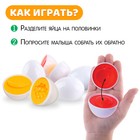 Развивающий набор «Сортер: Яйца», фрукты, 6 штук - фото 6213813