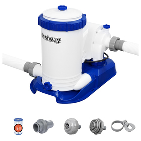 {{photo.Alt || photo.Description || 'Фильтр - насос с картриджем, 9463 л/ч, + набор переходников, Bestway 58391'}}