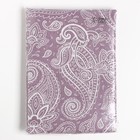 Простыня 1,5 сп Экономь и Я "Огурцы" цвет сиреневый, 150х215±3, 100% хлопок, бязь, 100гр/м2 - фото 27140535