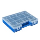 Коробка для рыболовных мелочей К-07, пластмасса, 26.5 х 19.5 х 5 см, синяя - фото 319743366