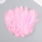 Набор перьев для творчества 30 шт (14-17 см), нежно-розовый - Фото 1