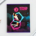 Тетрадь в клетку, 48 л., А5, на скрепке, блок №2 «Неон» МИКС - Фото 12