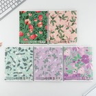 Тетрадь в клетку, 48 л., А5, на скрепке, блок №2 «Цветы» МИКС - Фото 10