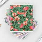 Тетрадь в клетку, 48 л., А5, на скрепке, блок №2 «Цветы» МИКС - Фото 2