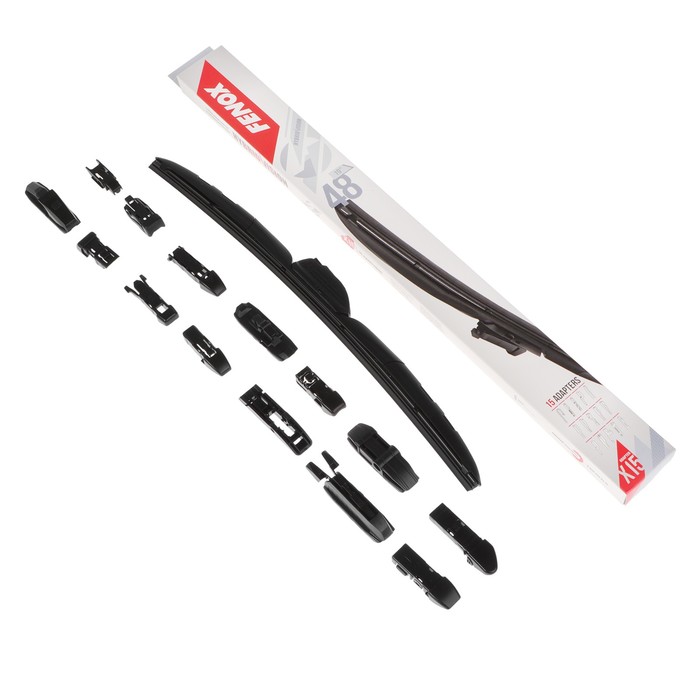 Щетка стеклоочистителя FENOX, 19"/480 мм, гибридная, крепления 15 в 1, WB48240 - Фото 1