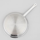 Сковорода Катунь «Общепит», d=34 см, толщина корпуса 0.6 мм, дно 3.5 мм, капсульное дно, индукция, нержавеющая сталь - Фото 2