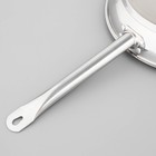 Сковорода Катунь «Общепит», d=34 см, толщина корпуса 0.6 мм, дно 3.5 мм, капсульное дно, индукция, нержавеющая сталь - Фото 3