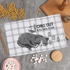 Кухонное полотенце «Доляна. Расслабься», 28×46 см, 100% хлопок, вафля 160 г/м² - Фото 3