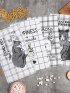 Набор полотенец Доляна «Гармония», 28×46 см - 4 шт., 100% хлопок, вафля 160 г/м² - Фото 3