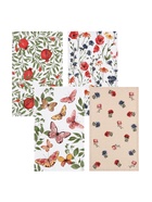 Набор полотенец Доляна «Луговые цветы» 28×46 см - 4 шт., 100% хлопок, вафля 160 г/м² - Фото 2