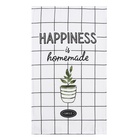 Кухонное полотенце «Доляна. Улыбайся», 28×46 см, 100% хлопок, вафля 160 г/м² - Фото 4