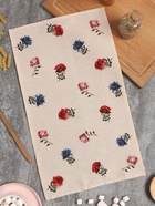 Кухонное полотенце «Доляна. Цветочки», 28×46 см, 100% хлопок, вафля 160 г/м² - Фото 3