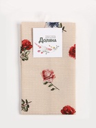 Кухонное полотенце «Доляна. Цветочки», 28×46 см, 100% хлопок, вафля 160 г/м² - Фото 7