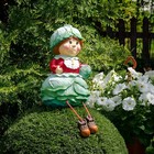 Садовая фигура "Гном девочка капустница" 23х23х40см - Фото 2