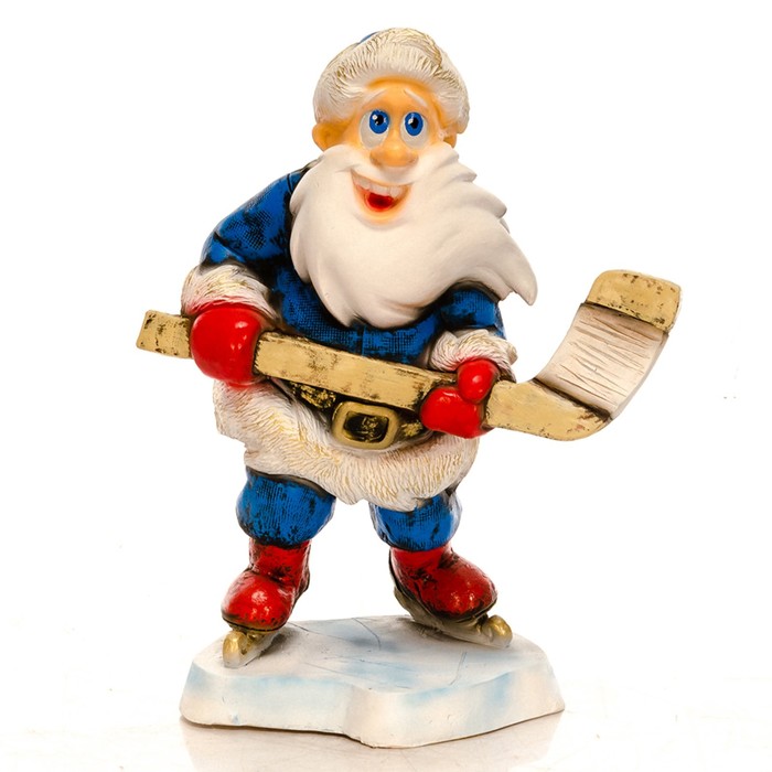 Фигура "Дед Мороз с клюшкой" 31х47х61см - Фото 1