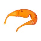 Очки защитные ТУНДРА, оранжевые, открытого типа, ударопрочный материал - Фото 2