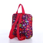 Рюкзак детский на молнии, наружный карман, цвет сиреневый - Фото 4