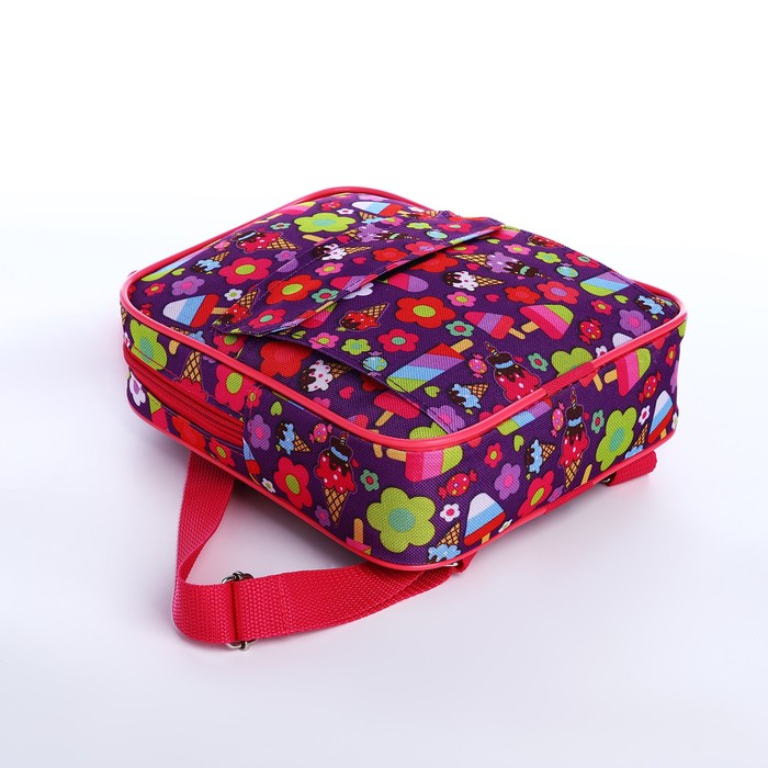 Рюкзак детский «ЗФТС» на молнии, с карманом, размер 22×6×23 см, сиреневый/розовый