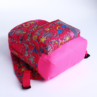 Рюкзак детский на молнии, наружный карман, светоотражающая полоса, цвет розовый - Фото 3