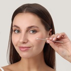 Косметологический набор, 4 предмета, в пластиковом футляре, 11.5 см, серебристый - Фото 3