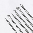 Косметологический набор, 4 предмета, в пластиковом футляре, 11.5 см, серебристый - Фото 5