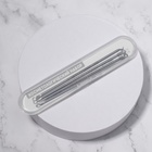 Косметологический набор, 4 предмета, в пластиковом футляре, 11.5 см, серебристый - Фото 7