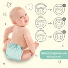 Многоразовый подгузник Крошка Я, 3-15 кг, флис, светло-зеленый 9098445 - фото 2437290