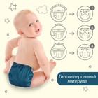 Многоразовый подгузник, флис, цвет темно зеленый - фото 6830855